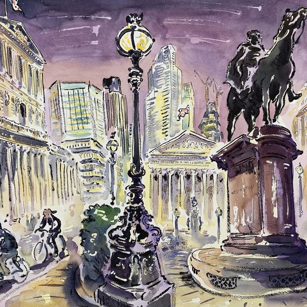 WORKSHOP: Capturing City Life in Line and Watercolour